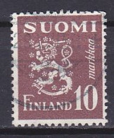 Finland, 1950, Lion, 10mk, USED - Gebraucht