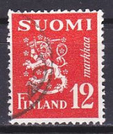 Finland, 1950, Lion, 12mk, USED - Gebruikt