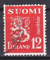 Finland, 1950, Lion, 12mk, USED - Used Stamps