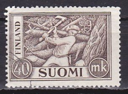 Finland, 1952, Wood Cutter, 40mk, USED - Used Stamps