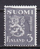 Finland, 1947, Lion, 3mk, USED - Gebraucht
