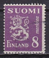 Finland, 1946, Lion, 8mk, USED - Gebraucht