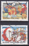 Finland, 1990, Christmas, Set, USED - Gebraucht