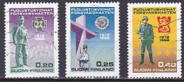 Finland, 1968, National Defence Forces 50th Anniv, Set, USED - Used Stamps