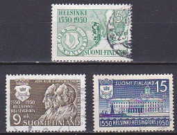Finland, 1950, Helsinki 400th Anniv, Set, USED - Used Stamps