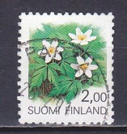 Finland, 1990, Regional Flowers/Wood Anemone, 2.00mk, USED - Used Stamps