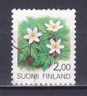 Finland, 1990, Regional Flowers/Wood Anemone, 2.00mk, USED - Oblitérés