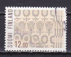 Finland, 1984, Folk Art/Damask Cloth,12.00mk, USED - Used Stamps