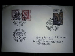 SUOMI / FINLANDE, Enveloppe Distribuée En Allemagne Avec Une Variété De Timbres-poste Et Un Cachet Spécial. Année 1987. - Usati