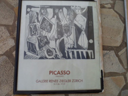 Affiche   Picasso  Gravures Galerie Renee  Ziegler Zurich 1987 - Posters