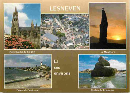 29 - Lesneven - Et Ses  Environs - Multivues - Flamme Postale - Voir Scans Recto Verso  - Lesneven