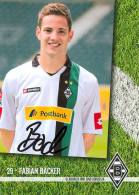 Fußball-Autogrammkarte AK Fabian Bäcker Borussia Mönchengladbach 09-10 Rotenburg An Der Fulda Heringen Werra Offenbach - Autografi