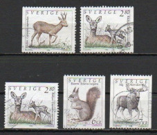 Sweden, 1992, Wildlife, Set, USED - Used Stamps