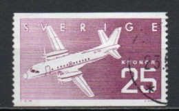 Sweden, 1987, Swedish Aviation Industry, 25kr, USED - Used Stamps