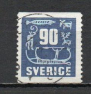 Sweden, 1954, Rock Carvings, 90ö, USED - Oblitérés