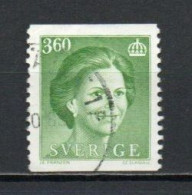 Sweden, 1987, Queen Silvia, 3.60kr, USED - Used Stamps