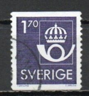 Sweden, 1986, New Post Office Emblem, 1.70kr, USED - Used Stamps