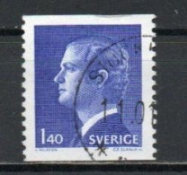 Sweden, 1977, King Carl XVI Gustaf, 1.40kr, USED - Used Stamps