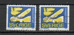 Sweden, 1979, Pigeon & Writing Quill, Rebate Stamp/2 X Perf 3 Sides, USED - Used Stamps