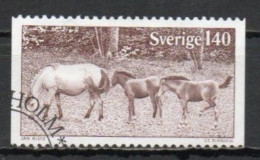 Sweden, 1977, Gotland Ponies, 1.40kr, USED - Used Stamps