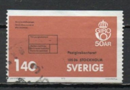 Sweden, 1975, Postal Giro 50th Anniv, 1.40kr, USED - Oblitérés