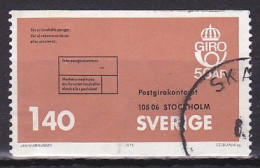 Sweden, 1975, Postal Giro 50th Anniv, 1.40kr, USED - Oblitérés