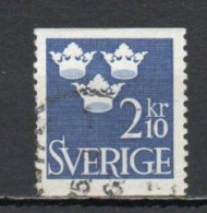 Sweden, 1954, Three Crowns, 2.10kr, USED - Used Stamps