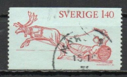 Sweden, 1972, Lapponia Woodcut, 1.40kr, USED - Oblitérés