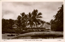 Sierra Leone - Typical Fishing Village - Sierra Leone