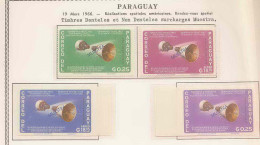 0783/ Espace (space) 32303350/3400/2450 ** MNH Gemini / Surveyor Paraguay Overprint Surchargé Muestra NON DENTELE  - South America