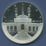 USA Dollar 1984 S, Olympische Spiele Los Angeles, KM 210 PP Proof (m3511) - Gedenkmünzen