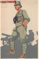 ILLUSTRATEUR EMIL HUBER MILITAIRE SUISSE FELDUNIFORM ARTILLERIE DE MONTAGNE UNIFORME ARMEE KUNSTLER GUERRE - Uniformes