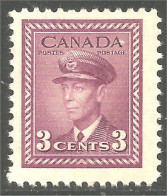 Canada 1942 3c Violet George VI War Issue MNH ** Neuf SC (02-52-3c) - Andere & Zonder Classificatie