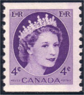 Canada QEII Wilding Violet Roulette Coil MNH ** Neuf SC (03-47-1) - Unused Stamps