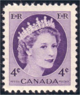 Canada QEII Wilding Violet MNH ** Neuf SC (03-40a) - Unused Stamps