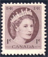 Canada QEII Wilding Violet Brown MNH ** Neuf SC (03-37) - Unused Stamps