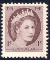 Canada QEII Wilding Violet Brown MNH ** Neuf SC (03-37) - Ungebraucht