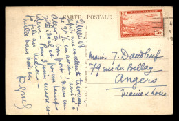 ALGERIE - 5 FR POSTE AERIENNE SEUL SUR CARTE D'ALGER - LA PLACE BUGEAUD - Posta Aerea