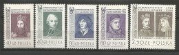 POLOGNE  N° 1342 + N° 1343 + N° 1344 + N° 1345 + N° 1346  NEUF - Ungebraucht