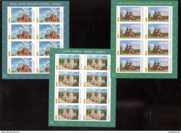 Label Transnistria 2022 Churches Of Transnistria 3Sheetlets**MNH Imperforated - Fantasy Labels