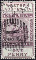 AUSTRALIA / WESTERN AUSTRALIA - SG.F11 1d Dull Purple Internal Revenue Stamp - Used BUNBURY / B Duplex Cancel - V. Fine - Oblitérés