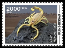 GUINEA BISSAU 2024 STAMP 1V - POISONOUS TOXIC VENOMOUS - SCORPIONS SCORPION SPIDER SPIDERS - MNH - Spinnen