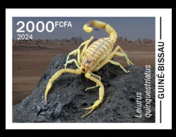 GUINEA BISSAU 2024 IMPERF STAMP 1V - POISONOUS TOXIC VENOMOUS - SCORPIONS SCORPION SPIDER SPIDERS - MNH - Spinnen