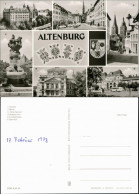 Altenburg Schloß, Markt, Rote Spitzen, Skatbrunnen, Landestheater, Bahnhof 1977 - Altenburg