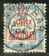 REF 090 > ZANZIBAR < Taxe N° 1 Ø Beau Cachet 1904 Bien Centré > Used - Oblitéré Ø Dos Visible - Oblitérés