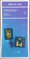 Brochure Brazil Edital 2016 20 Christmas Religion Without Stamp - Covers & Documents