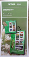 Brochure Brazil Edital 2016 22 Insects Butterflies Without Stamp - Covers & Documents