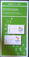 Brochure Brazil Edital 2016 01 Personalized Olympic Pictogram Without Stamp - Lettres & Documents