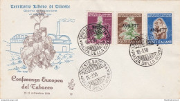 1950 TRIESTE A - N° 84/86 Su Busta VENETIA NON VIAGGIATA - Autres & Non Classés