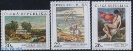 Czech Republic 2004 Paintings 3v, Mint NH, Nature - Horses - Art - Bridges And Tunnels - Modern Art (1850-present) - N.. - Other & Unclassified